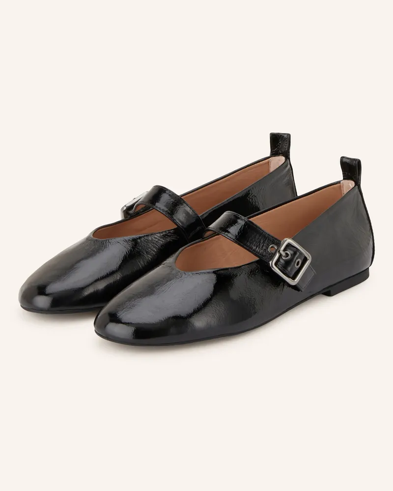Unisa Mary-Jane-Ballerinas BORA Schwarz