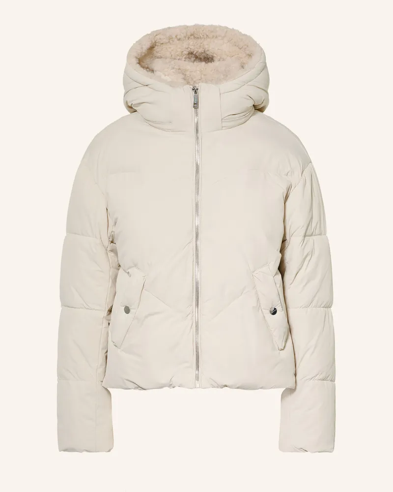 RINO & PELLE Steppjacke Tristan Mit Abnehmbarer Kapuze weiss Ecru