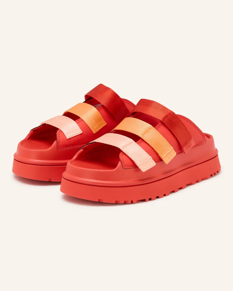 UGG Plateau-Pantoletten Goldenglow rot Rot