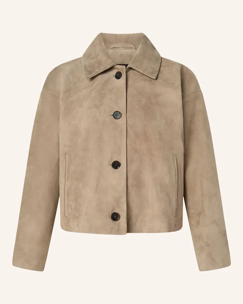 windsor. Lederjacke beige Taupe