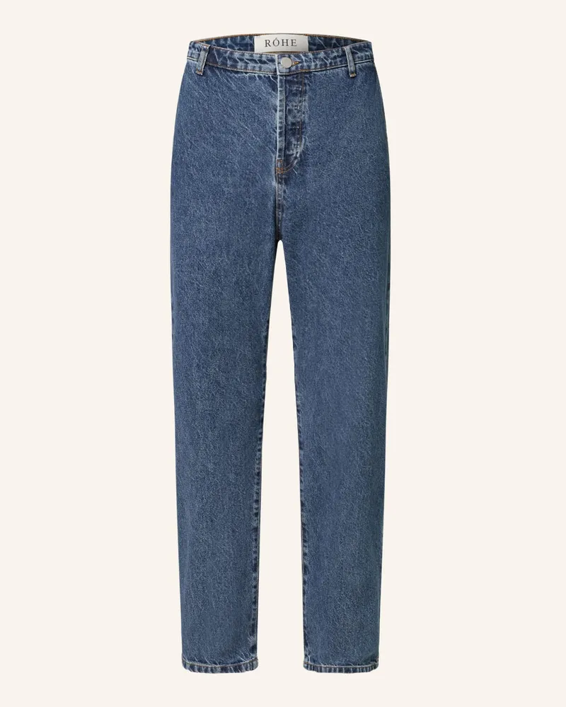 Róhe Jeans Straight Fit Blau