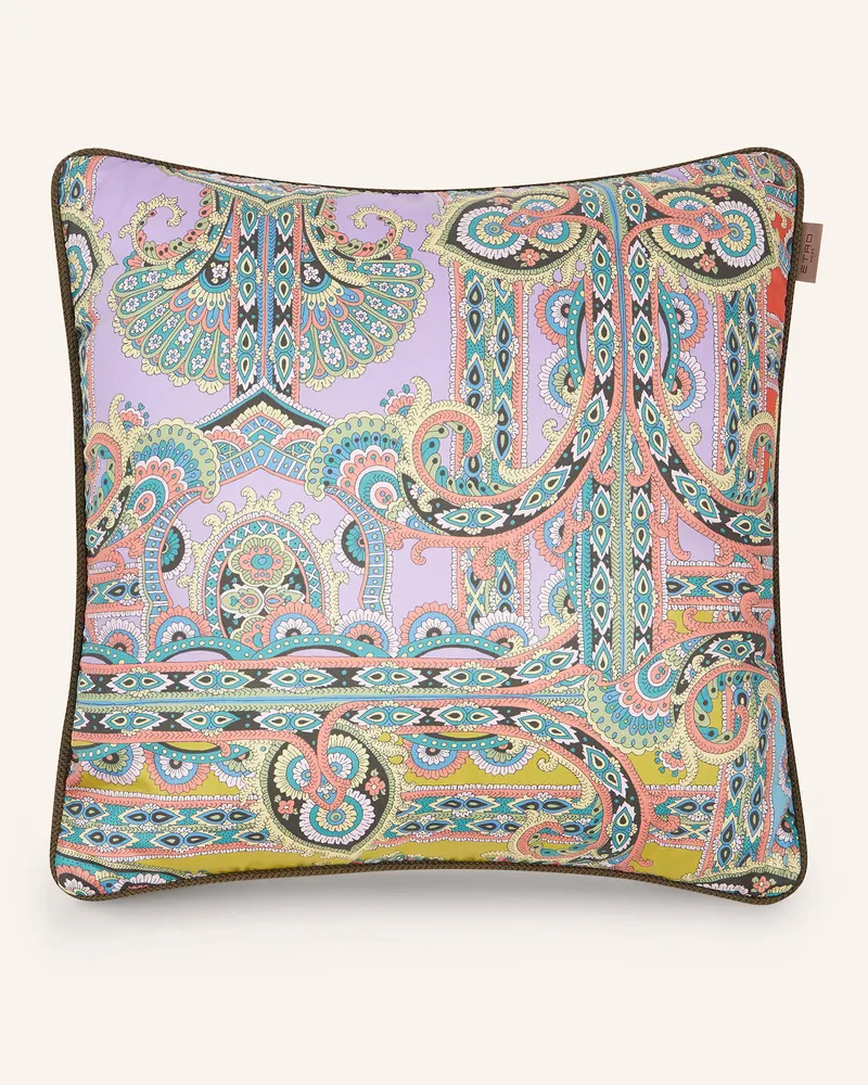 Etro Dekokissen aus Satin Lila