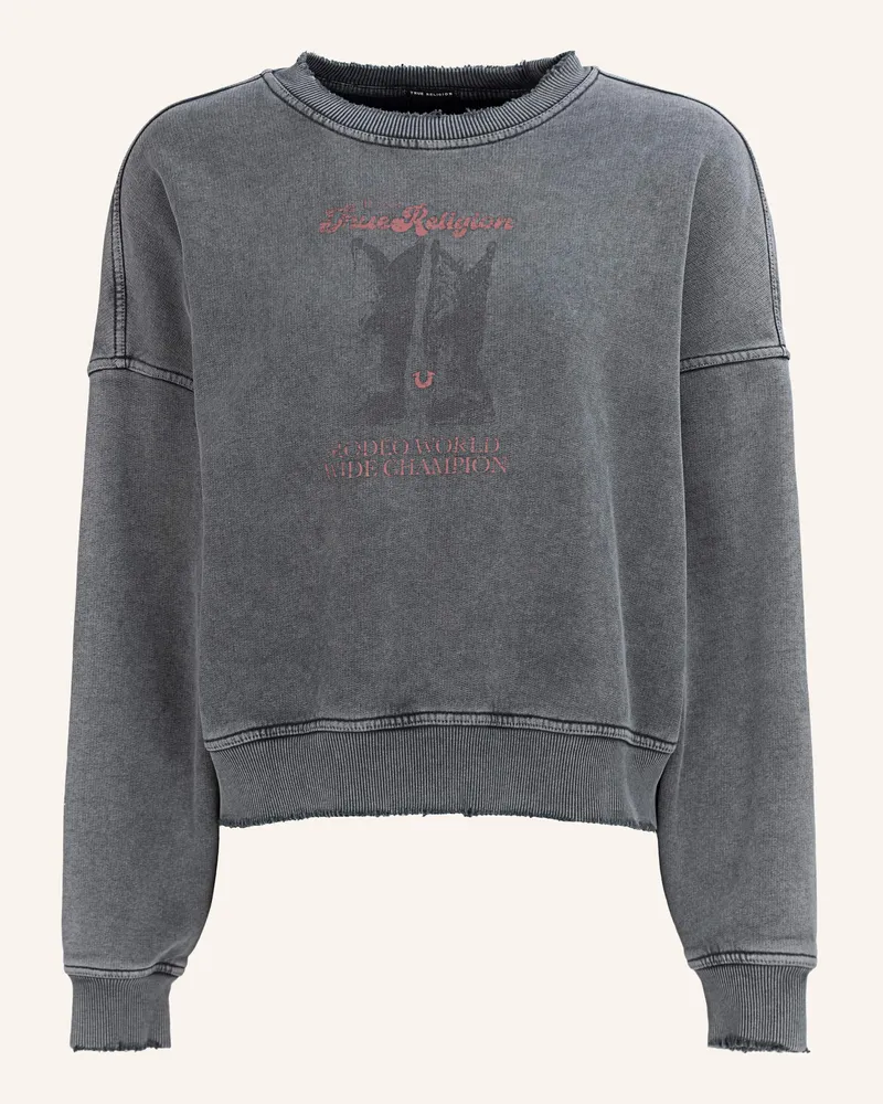 True Religion Sweatshirt BOOTS Schwarz
