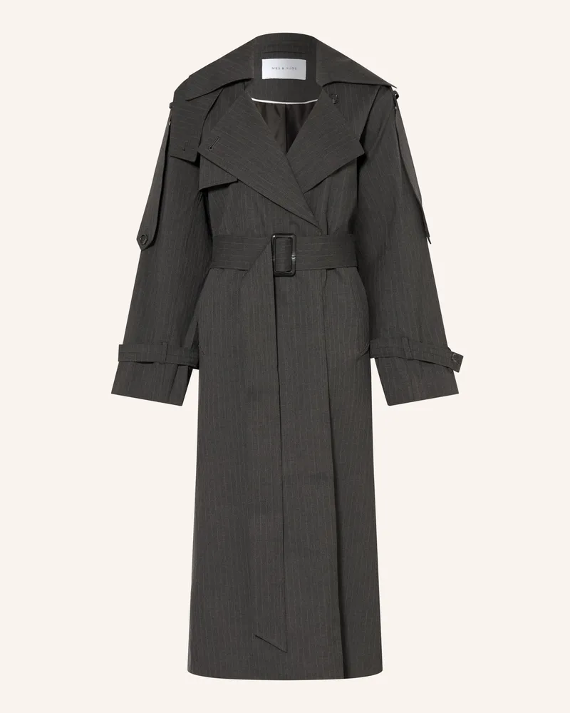 Mrs & HUGS Trenchcoat grau Dunkelgrau