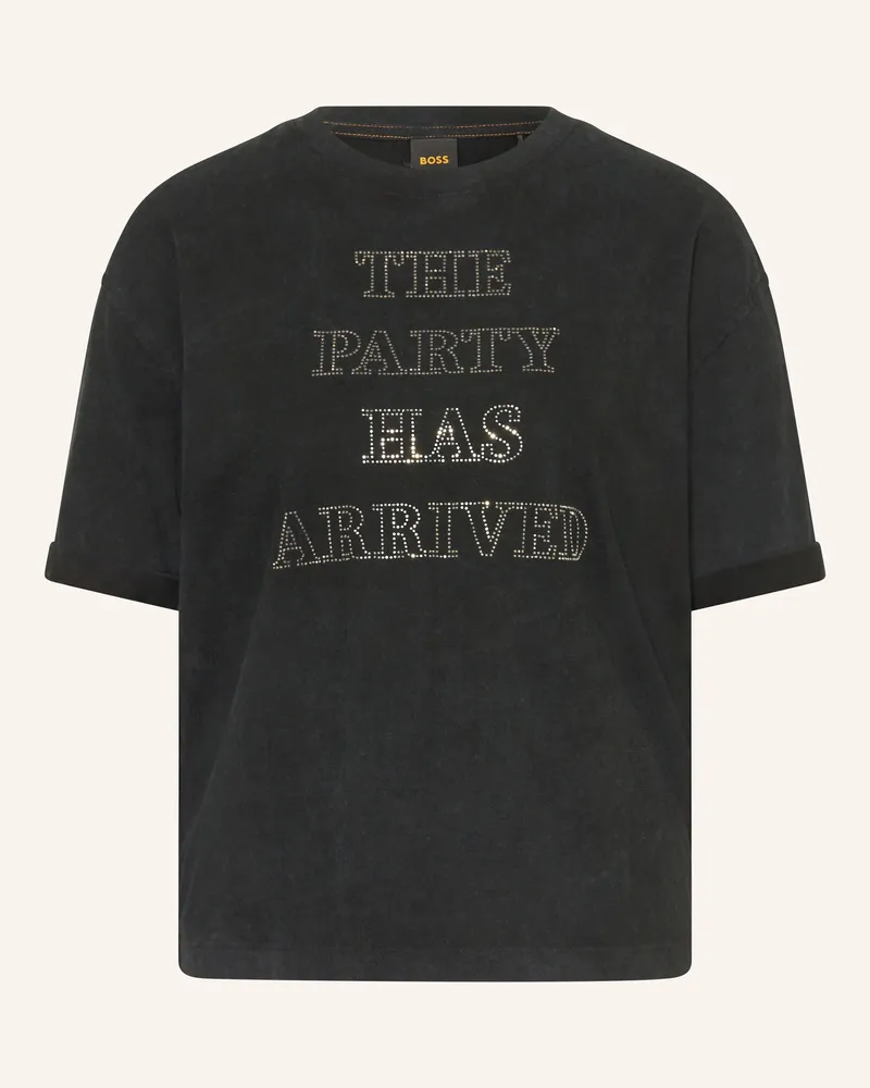 HUGO BOSS T-Shirt Evi schwarz Schwarz