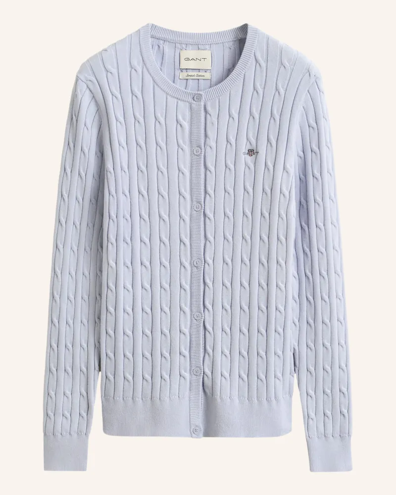 Gant Strickjacke blau Hellblau