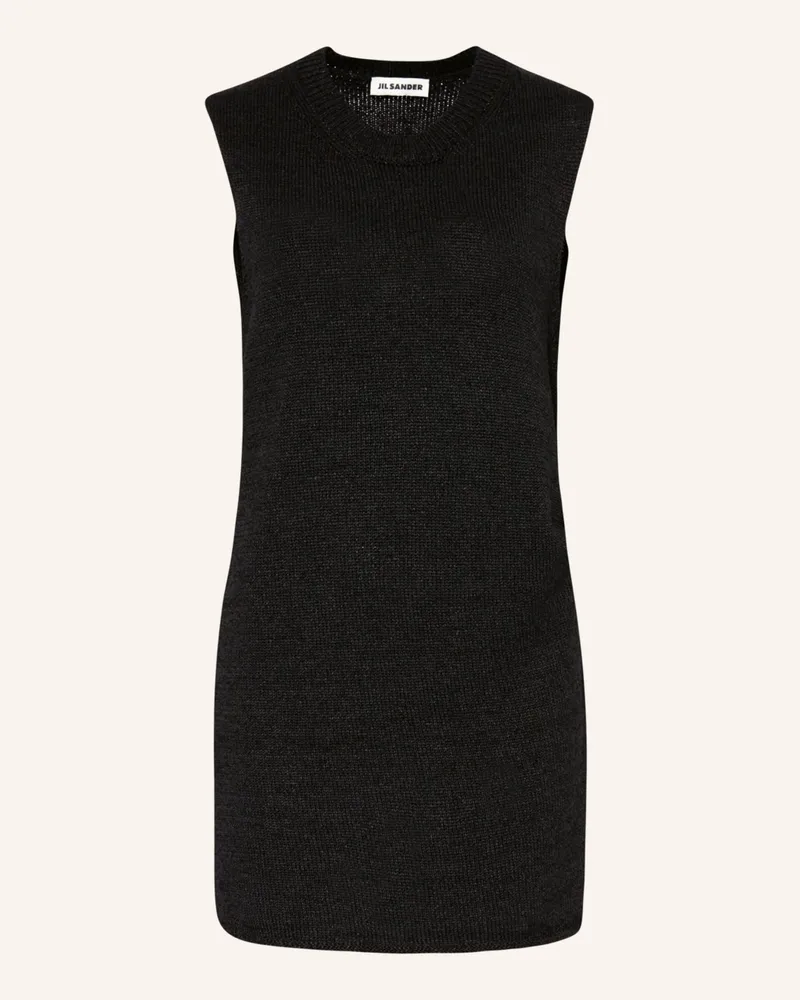 Jil Sander Stricktop schwarz Schwarz