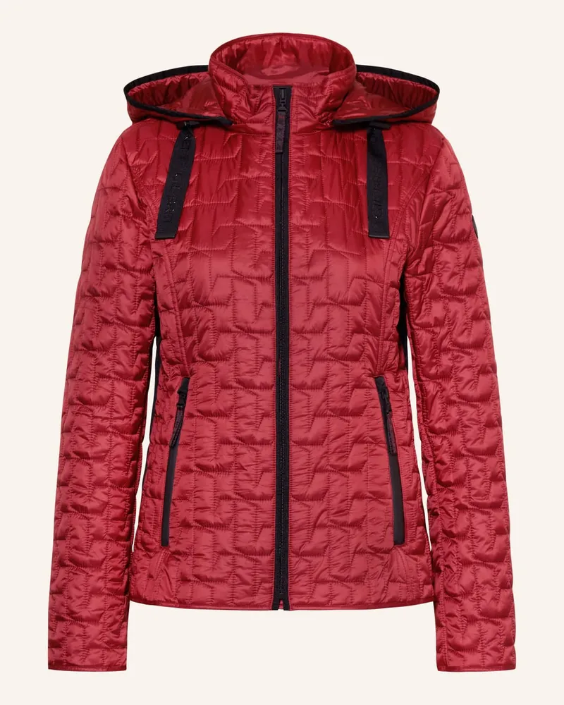 Gil Bret Steppjacke mit abnehmbarer Kapuze Rot