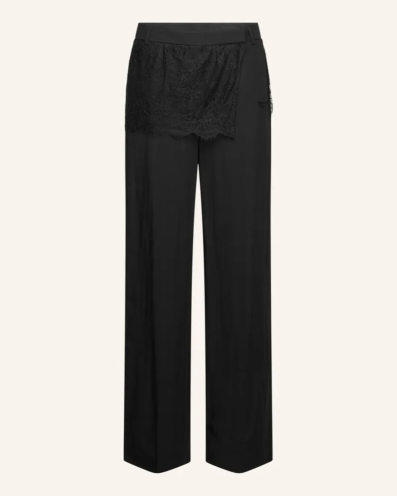 Karl Lagerfeld Hose schwarz Schwarz