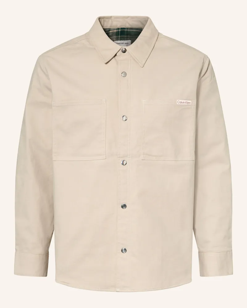 Calvin Klein Overjacket Matty grau Ecru