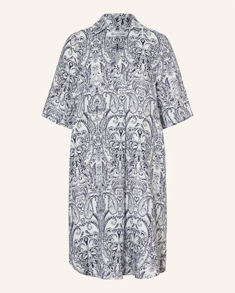 Backstage Leinenkleid BIANCA Dunkelblau