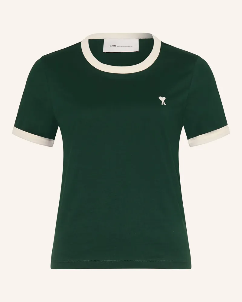 AMI Paris T-Shirt gruen Dunkelgrün