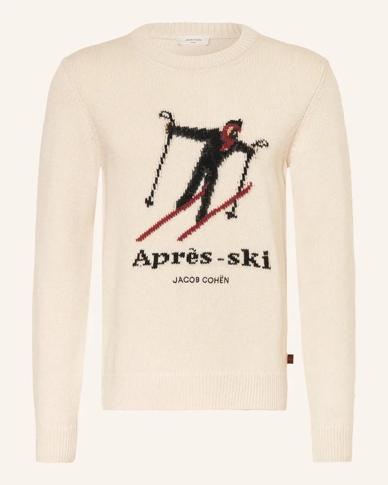 Jacob Cohën Pullover Apres Ski weiss Creme