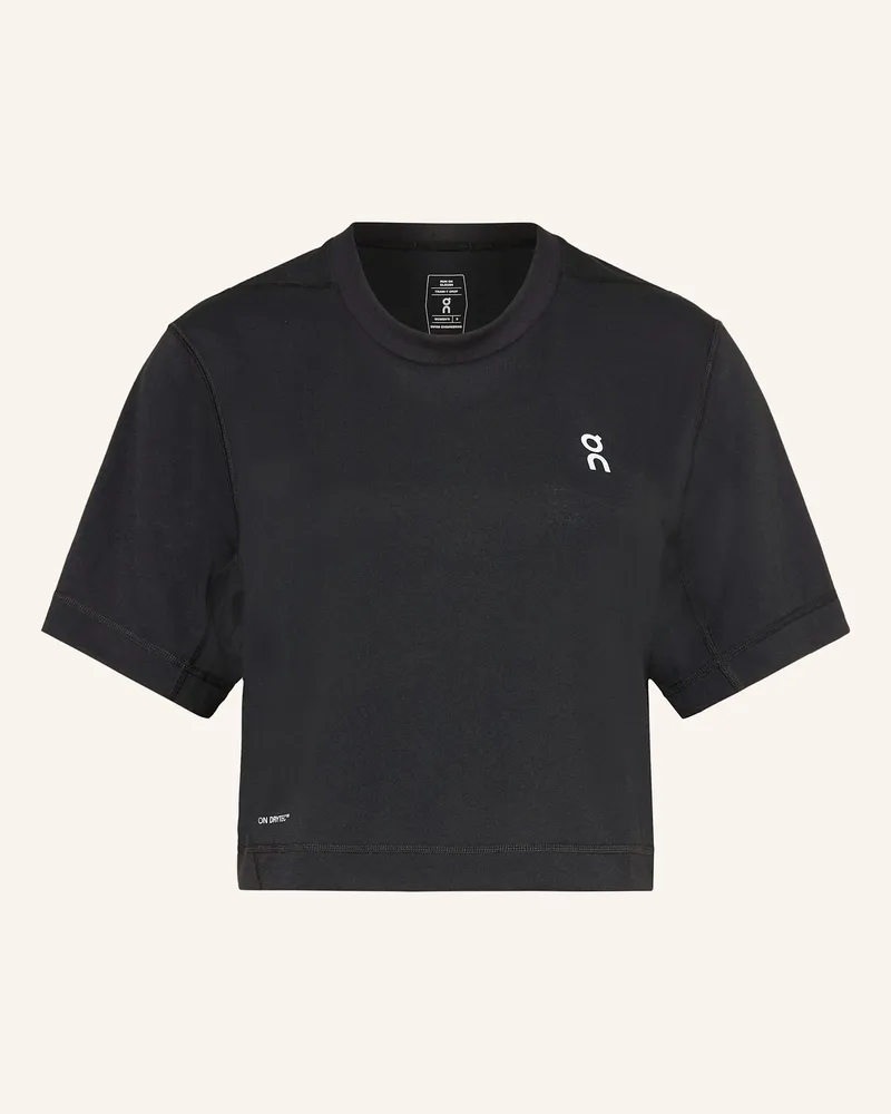 ON T-Shirt TRAIN-T CROP Schwarz
