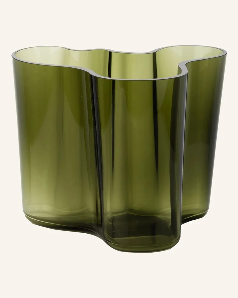 iittala Vase Alvar Aalto gruen Oliv