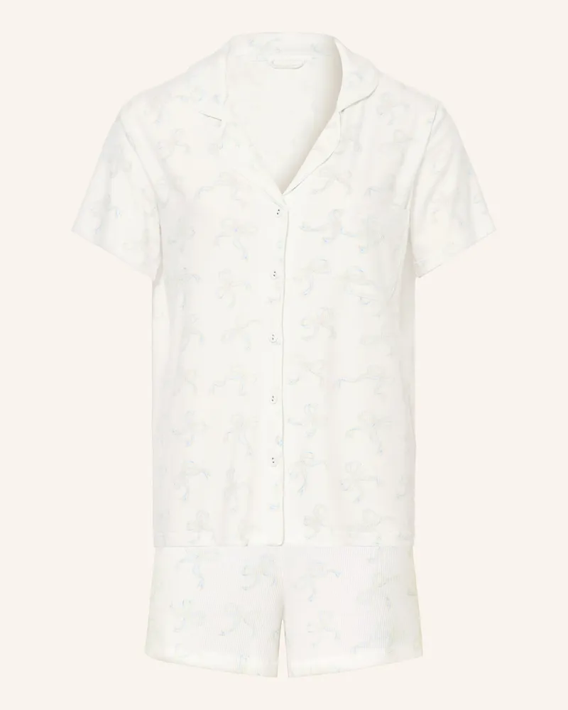 SKIMS Shorty-Schlafanzug Soft Lounge weiss Ivory