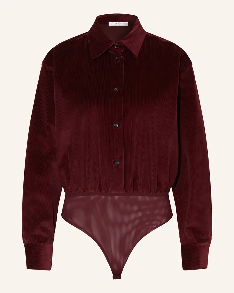 Max Mara Blusen-Body FERTILE Dunkelrot