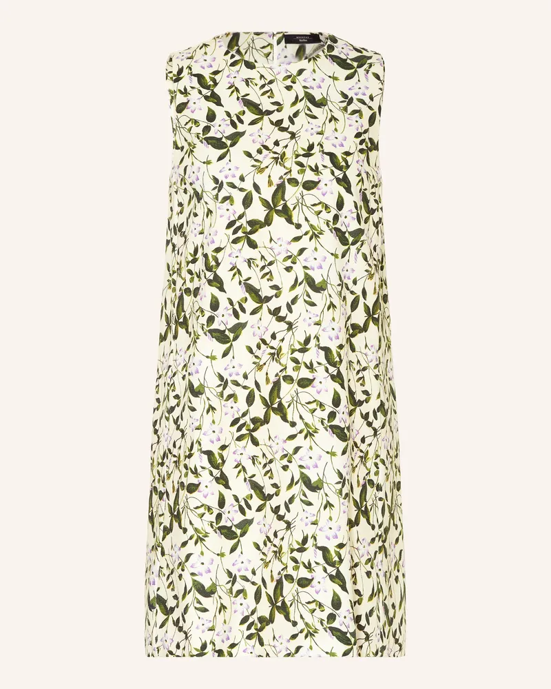 Max Mara Kleid Ornati weiss Hellgrün