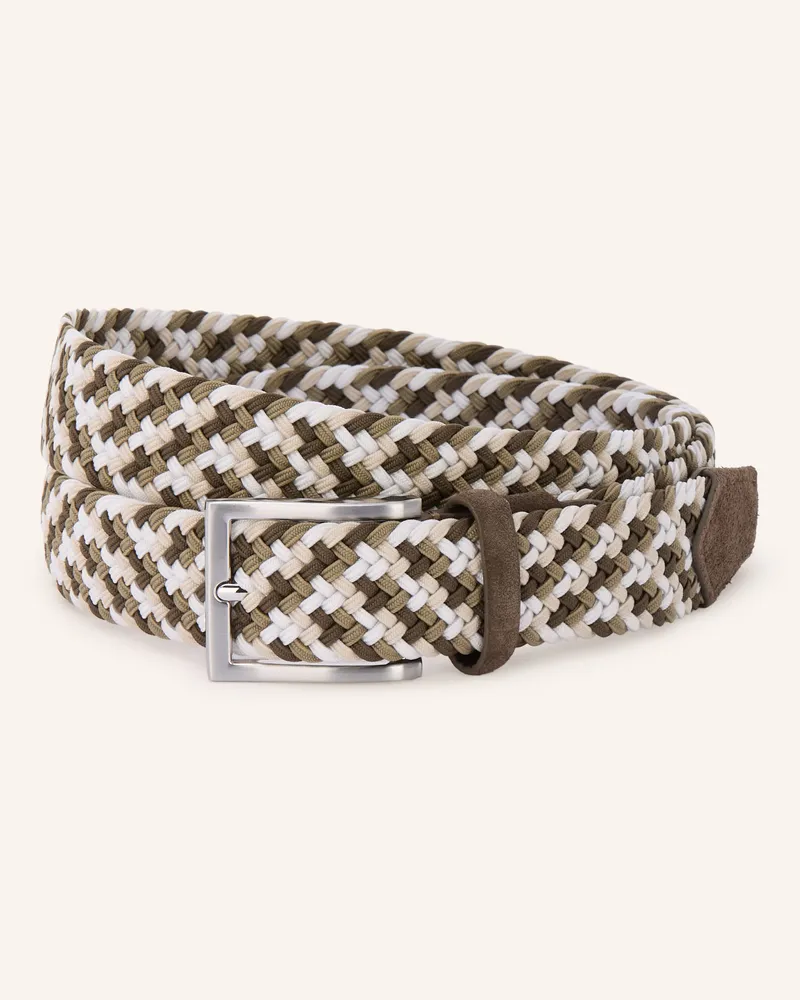Strokesman's Flechtgürtel gruen Khaki