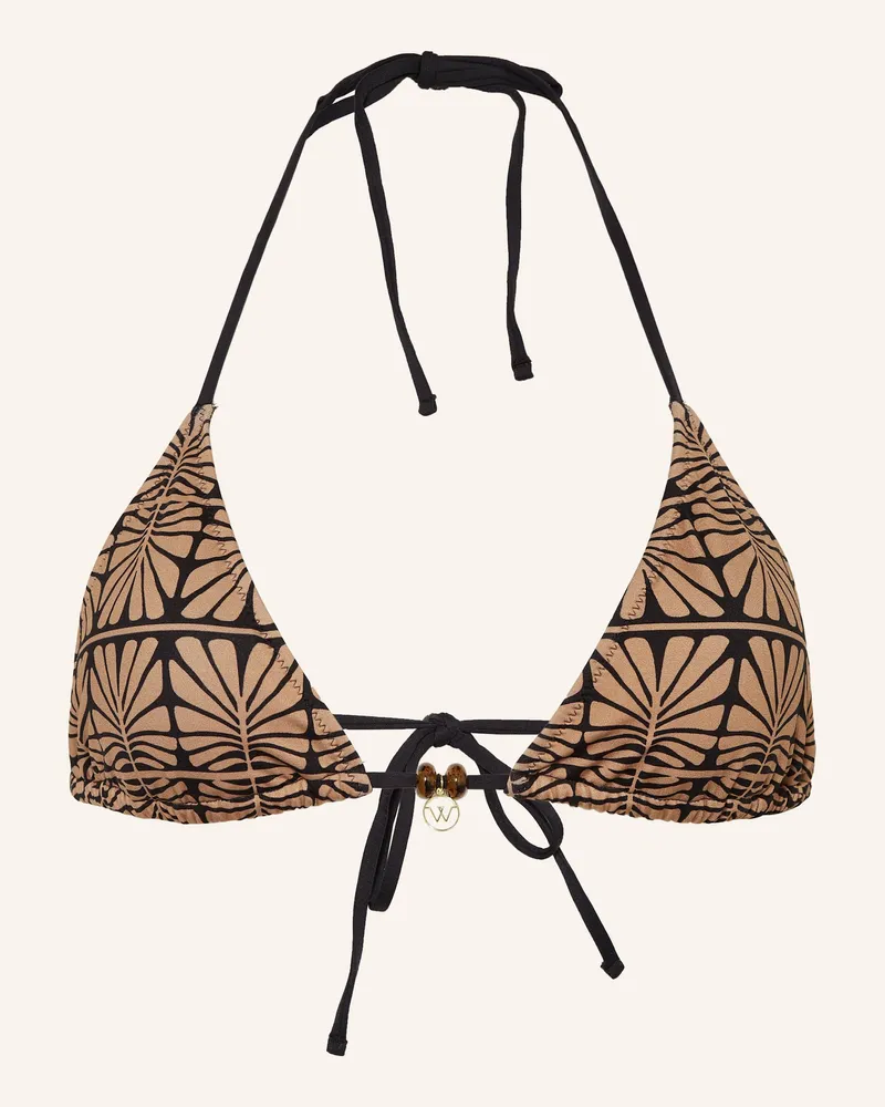 watercult Triangel-Bikini-Top ARTISAN VIBE Hellbraun