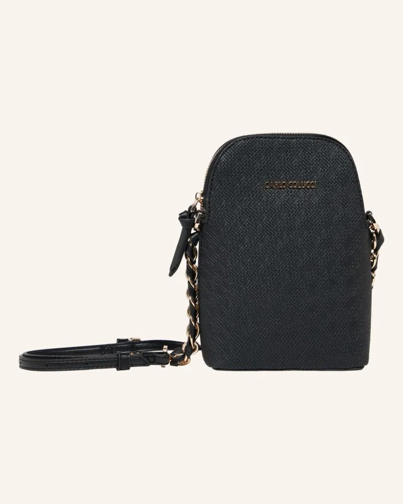 Carlo Colucci Minitasche In Bastoptik Devalier schwarz Schwarz