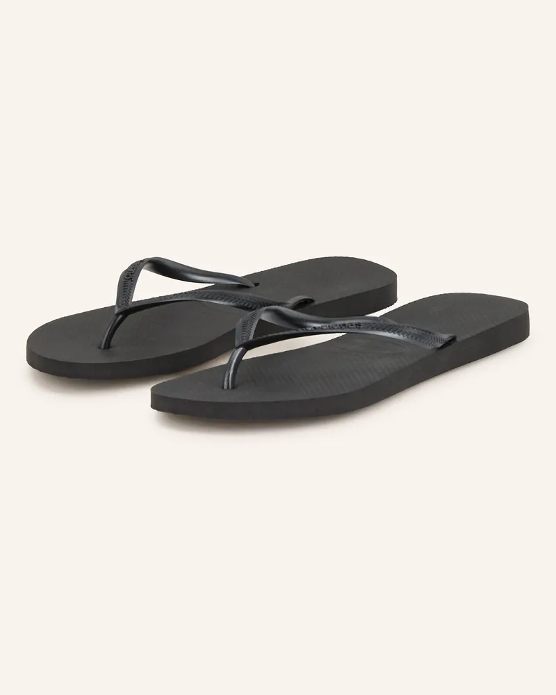 Havaianas Zehentrenner HAVA SLIM Schwarz