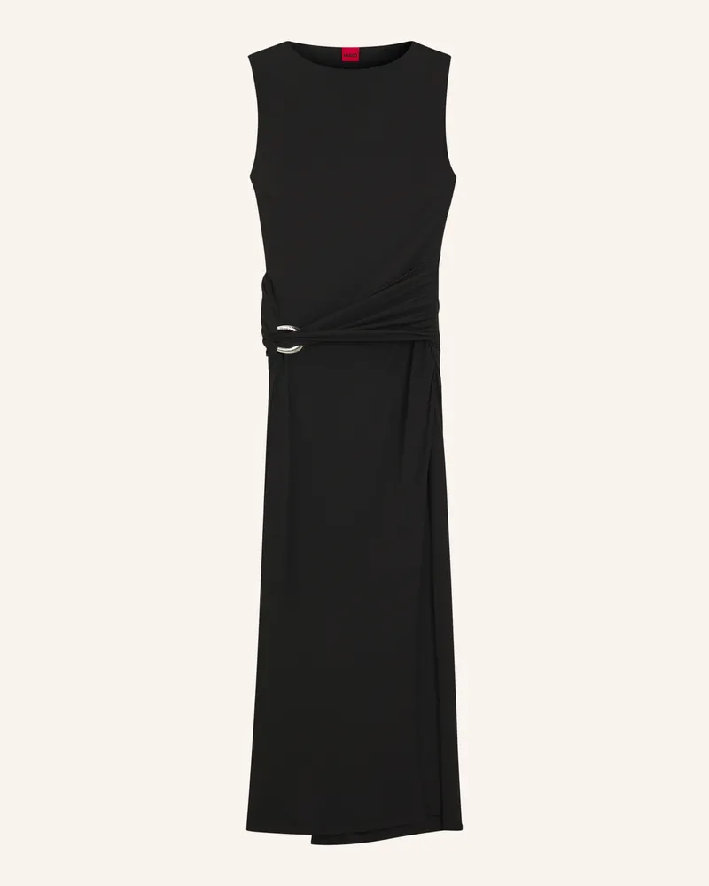 HUGO BOSS Jersey-Kleid Nastasiel Slim Fit schwarz Schwarz
