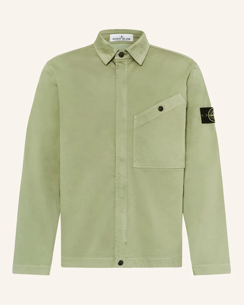 Stone Island Overshirt gruen Oliv