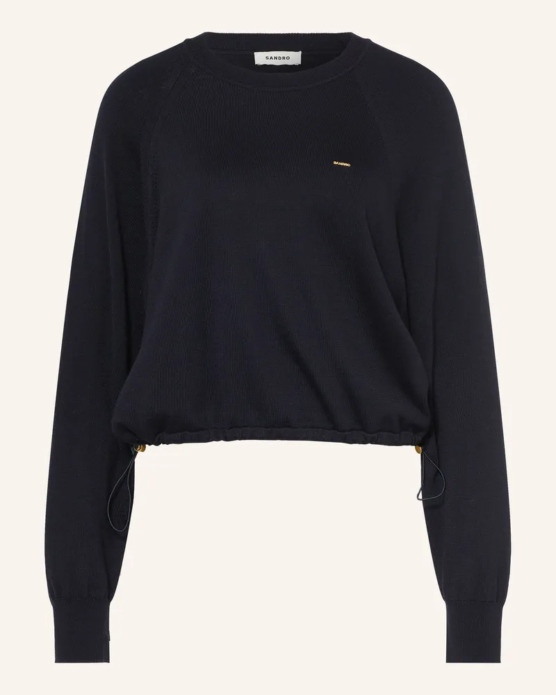 Sandro Pullover blau Schwarz