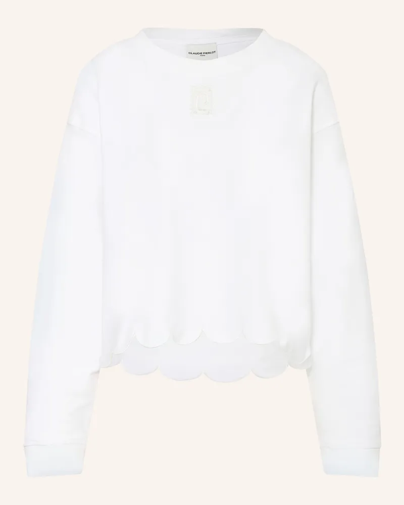 Claudie Pierlot Sweatshirt weiss Weiss