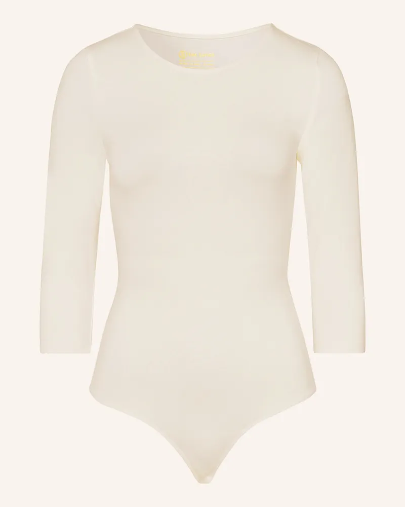 Les Lunes Body Mit 3/4-Arm Alena Body 3/4 Sleeve gelb Weiss