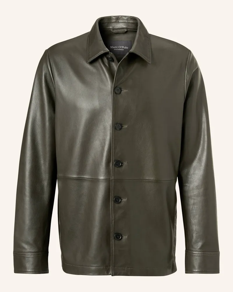 Marc O'Polo Lederjacke braun Dunkelbraun
