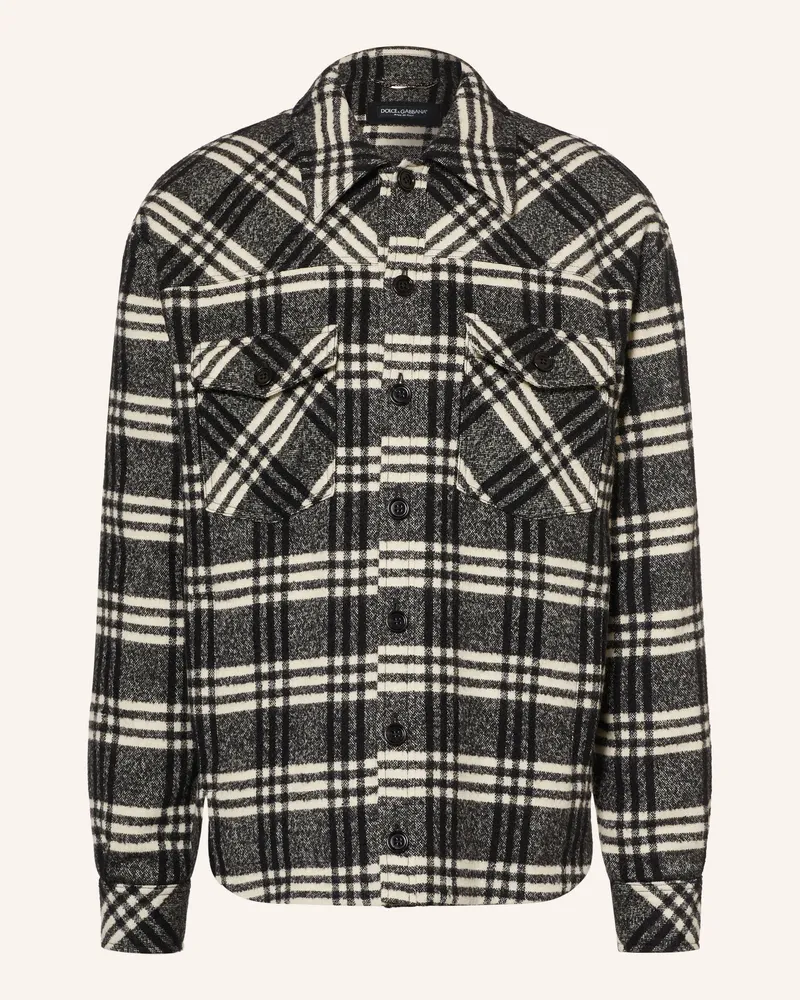 Dolce & Gabbana Overjacket schwarz Dunkelgrau