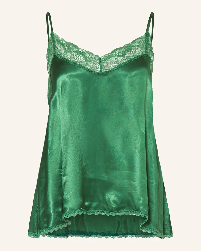 Riani Satintop mit Spitze Grün