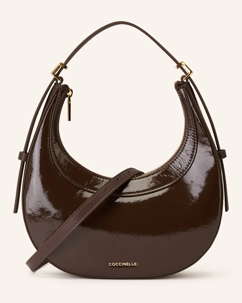 Coccinelle Schultertasche Dunkelbraun