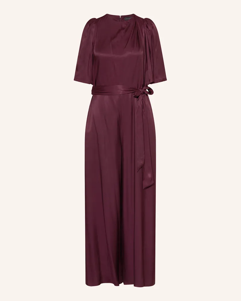 Ted Baker Jumpsuit Taupa rot Dunkelrot
