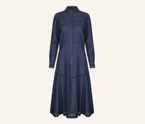 Jeanskleid Augusta Mit Spitze blau