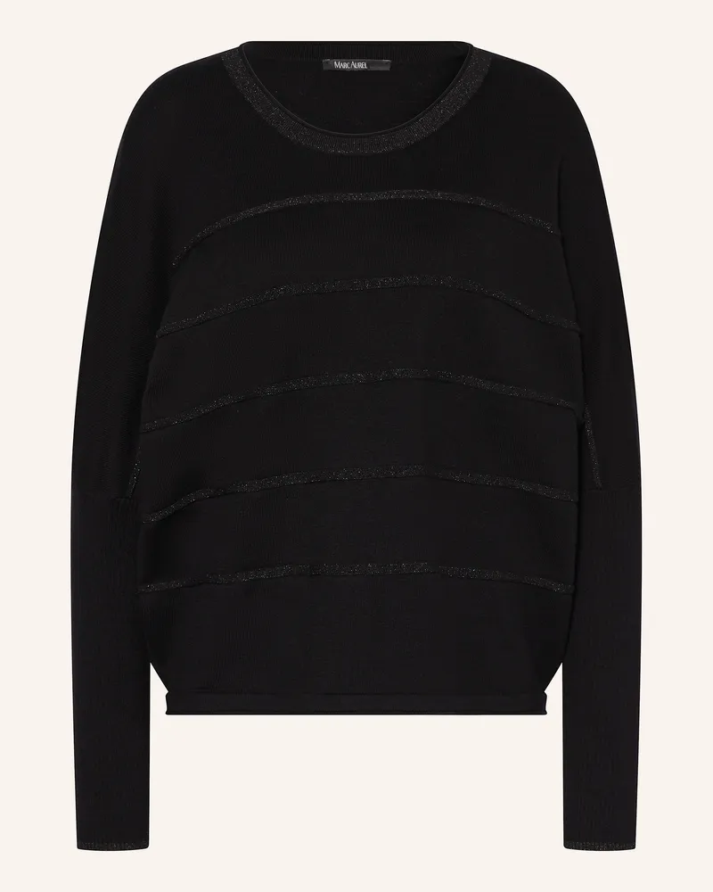 MARC AUREL Pullover mit Glitzergarn Schwarz