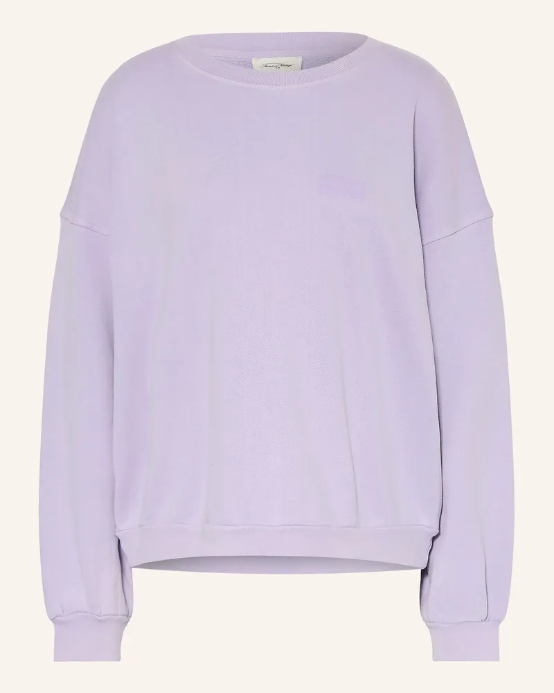 American Vintage Sweatshirt Jitbay lila Helllila