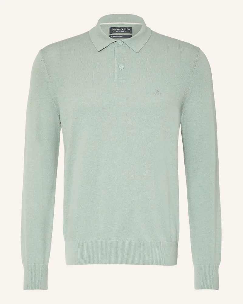 Marc O'Polo Strick-Poloshirt gruen Hellgrün