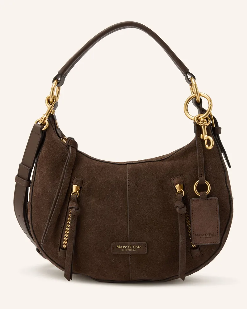 Marc O'Polo Schultertasche Dunkelbraun