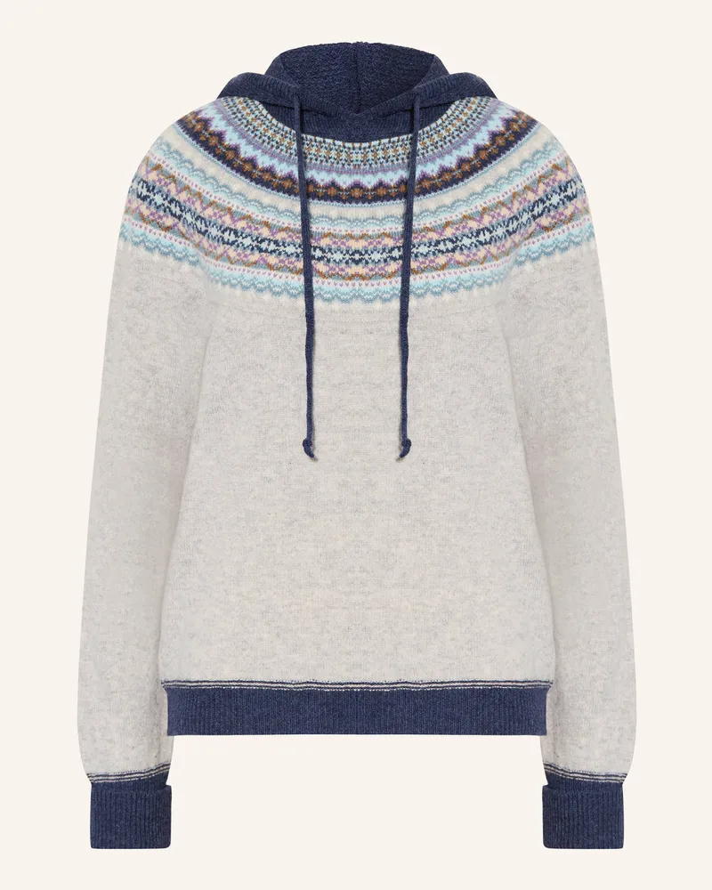 ERIBÉ Strick-Hoodie ALPINE Dunkelgrau