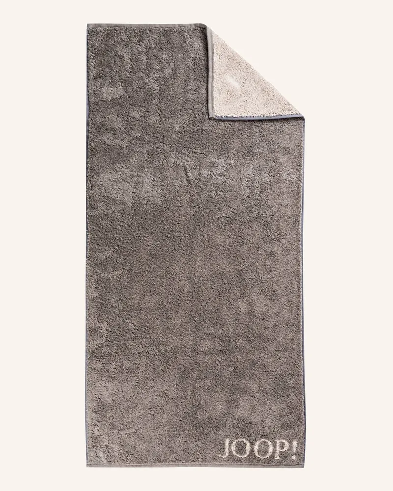 JOOP! Handtuch Classic Doubleface grau Greige