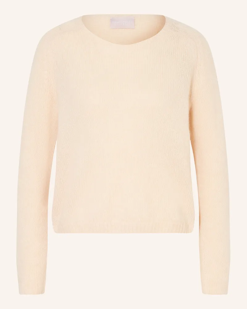 hemisphere Pullover Mit Cashmere beige Creme