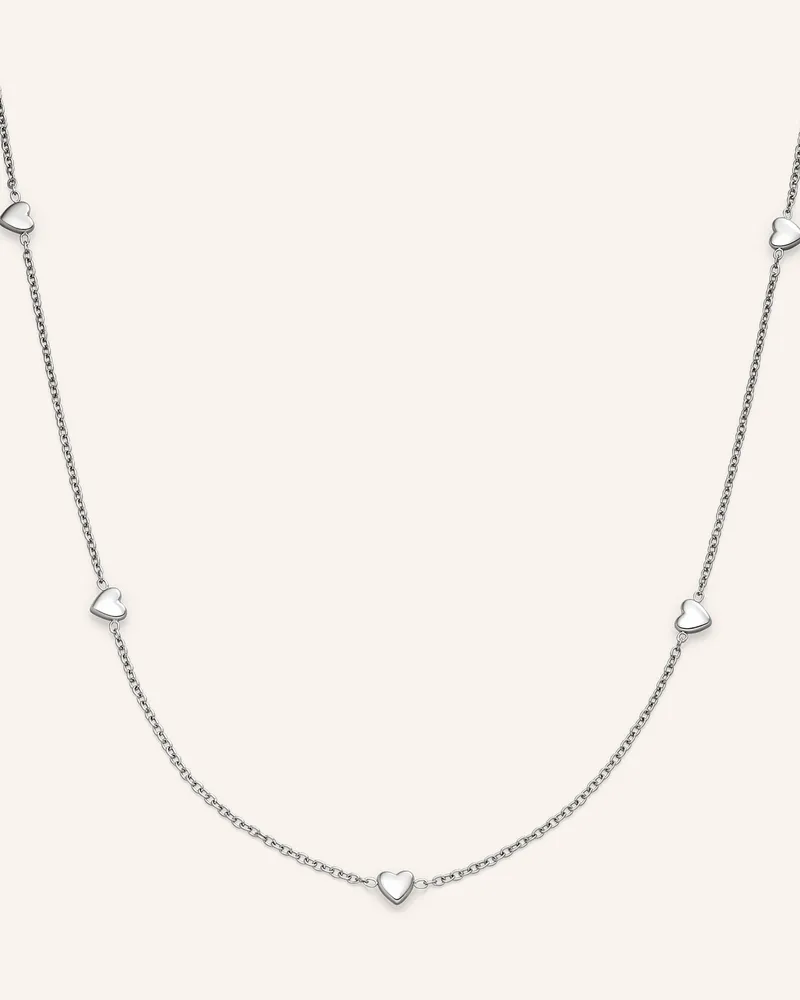 S.Oliver Halskette  Aus  Edelstahl silber Silber
