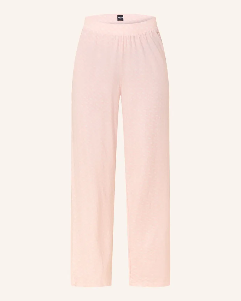 HUGO BOSS Schlafhose B Logo rosa Rosa