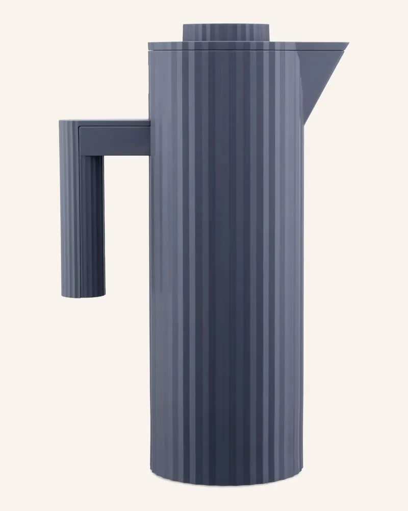 Alessi Isolierkanne Plissè grau Dunkelgrau