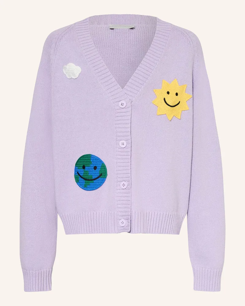 Stella McCartney Kids Strickjacke Helllila