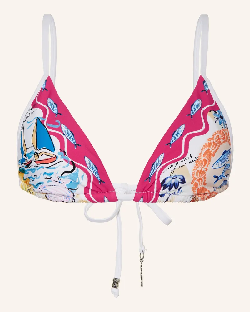 Seafolly Australia Triangel-Bikini-Top WISH YOU WERE HERE Fuchsia