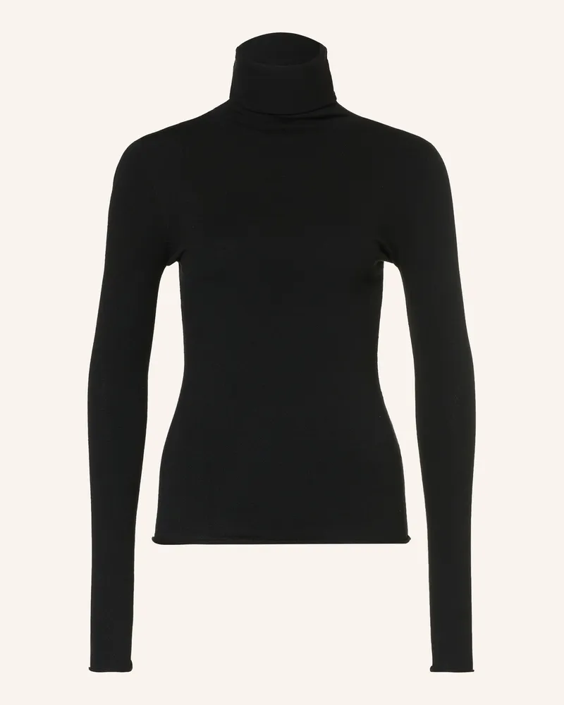 MAX&Co. Rollkragenpullover Ama schwarz Schwarz